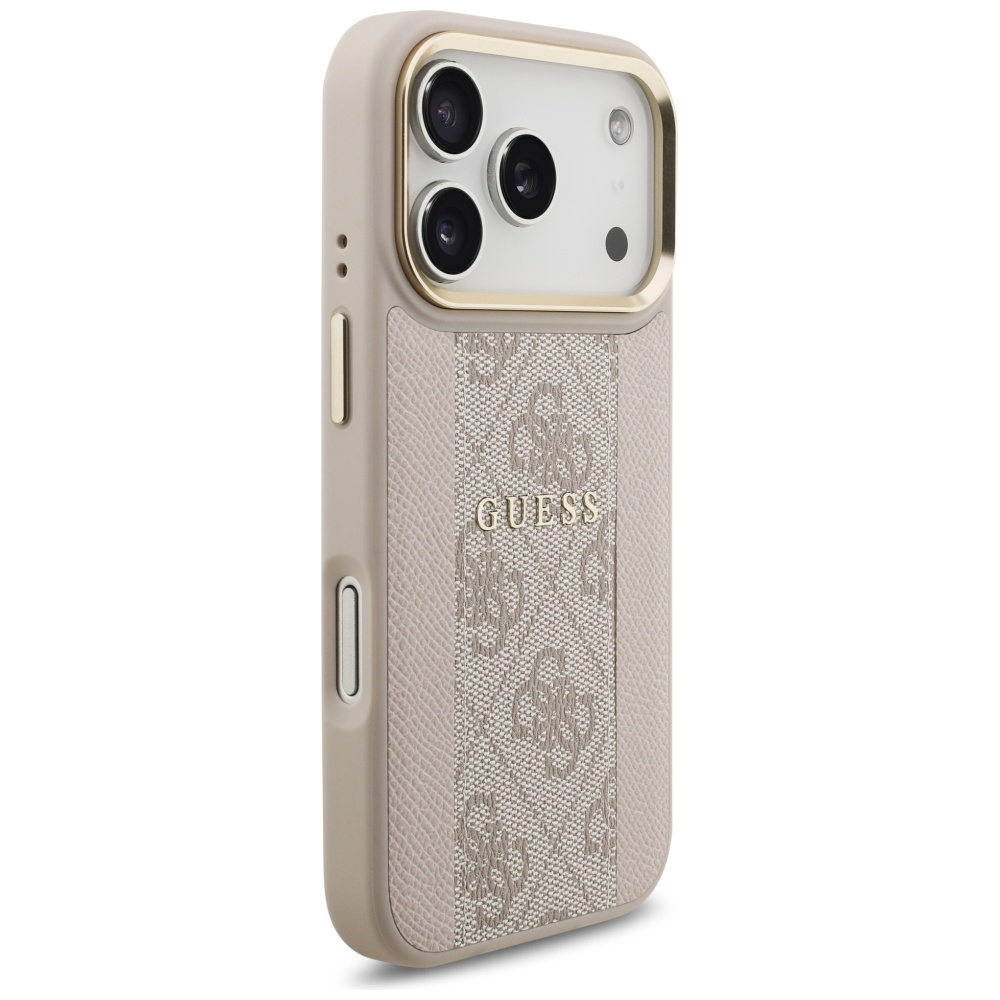 iTok webáruház - Guess Guess 4G Stripe MagSafe tok iPhone 17 Pro készülékhez (rózsaszín) 4 Guess 4G Stripe MagSafe Case for iPhone 17 Pro (rózsaszín)