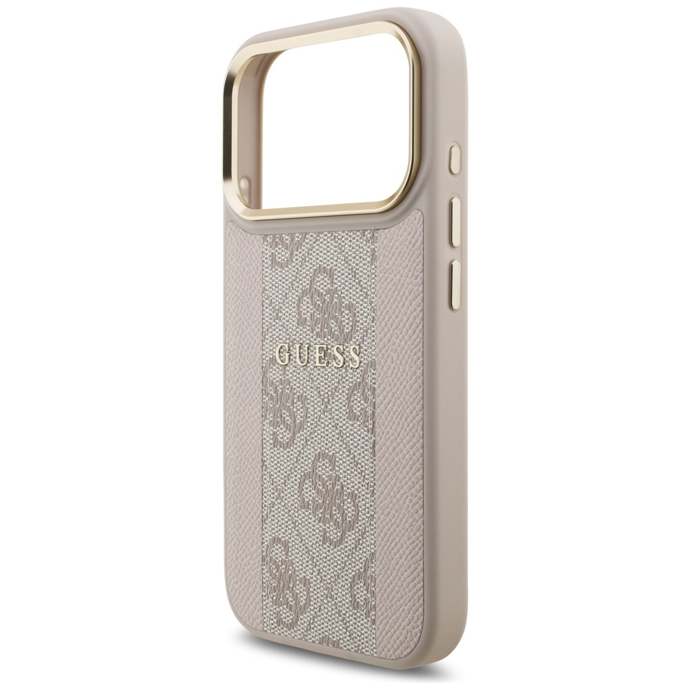 iTok webáruház - Guess Guess 4G Stripe MagSafe tok iPhone 17 Pro készülékhez (rózsaszín) 6 Guess 4G Stripe MagSafe Case for iPhone 17 Pro (rózsaszín)