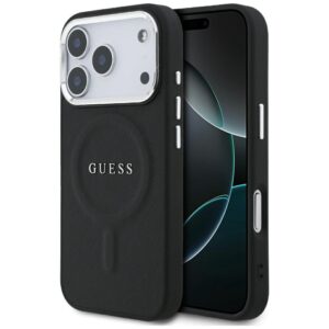 Guess Classic Logo MagSafe tok iPhone 17 Pro készülékhez (fekete)