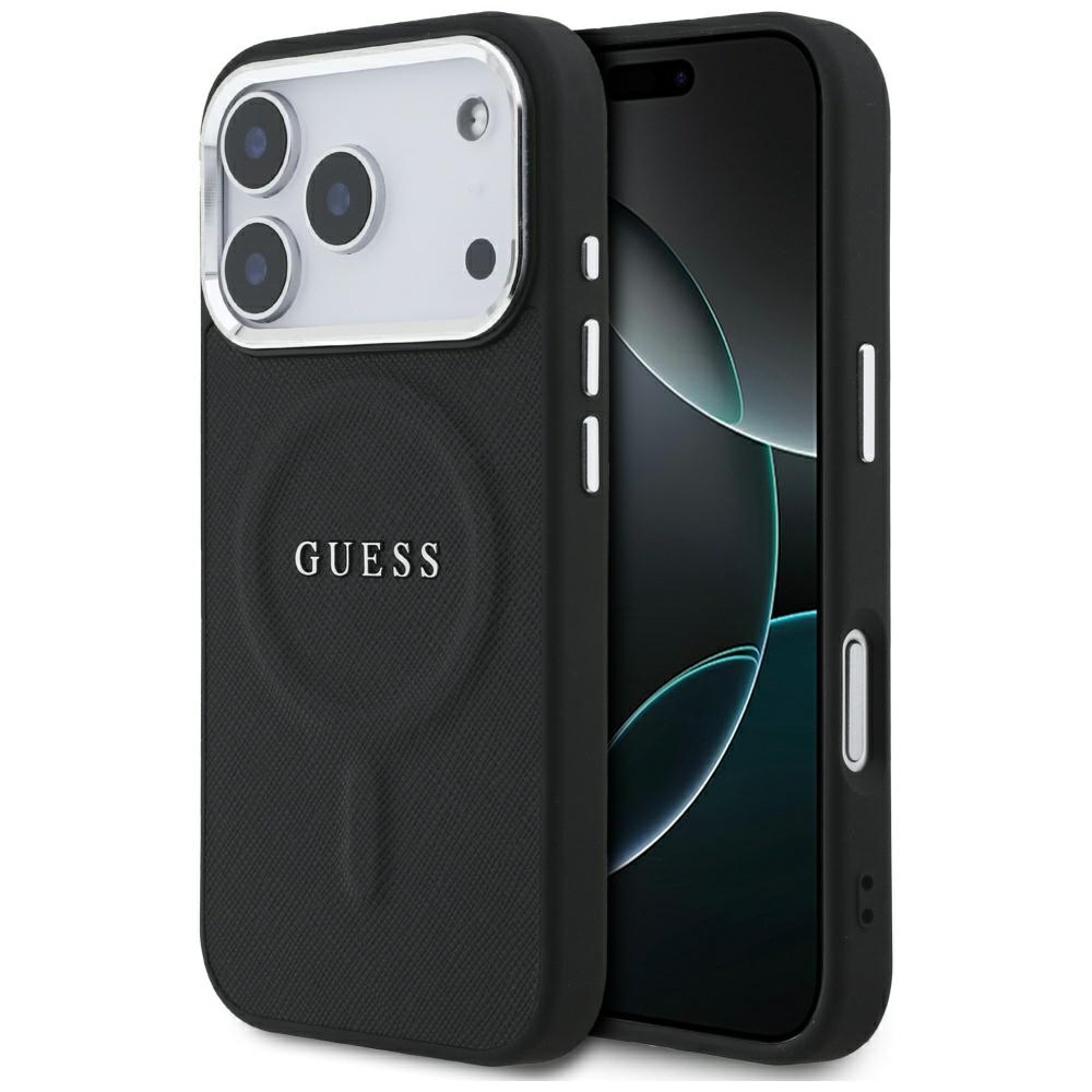iTok webáruház - Guess Guess Classic Logo MagSafe tok iPhone 17 Pro készülékhez (fekete) 1 Guess Classic Logo MagSafe Case for iPhone 17 Pro (fekete)