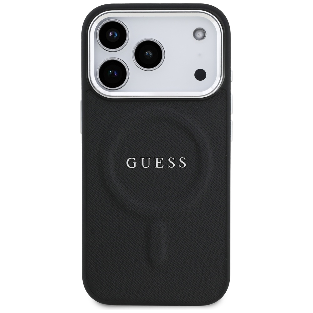 iTok webáruház - Guess Guess Classic Logo MagSafe tok iPhone 17 Pro készülékhez (fekete) 3 Guess Classic Logo MagSafe Case for iPhone 17 Pro (fekete)