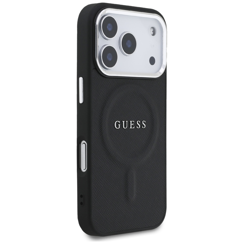 iTok webáruház - Guess Guess Classic Logo MagSafe tok iPhone 17 Pro készülékhez (fekete) 4 Guess Classic Logo MagSafe Case for iPhone 17 Pro (fekete)
