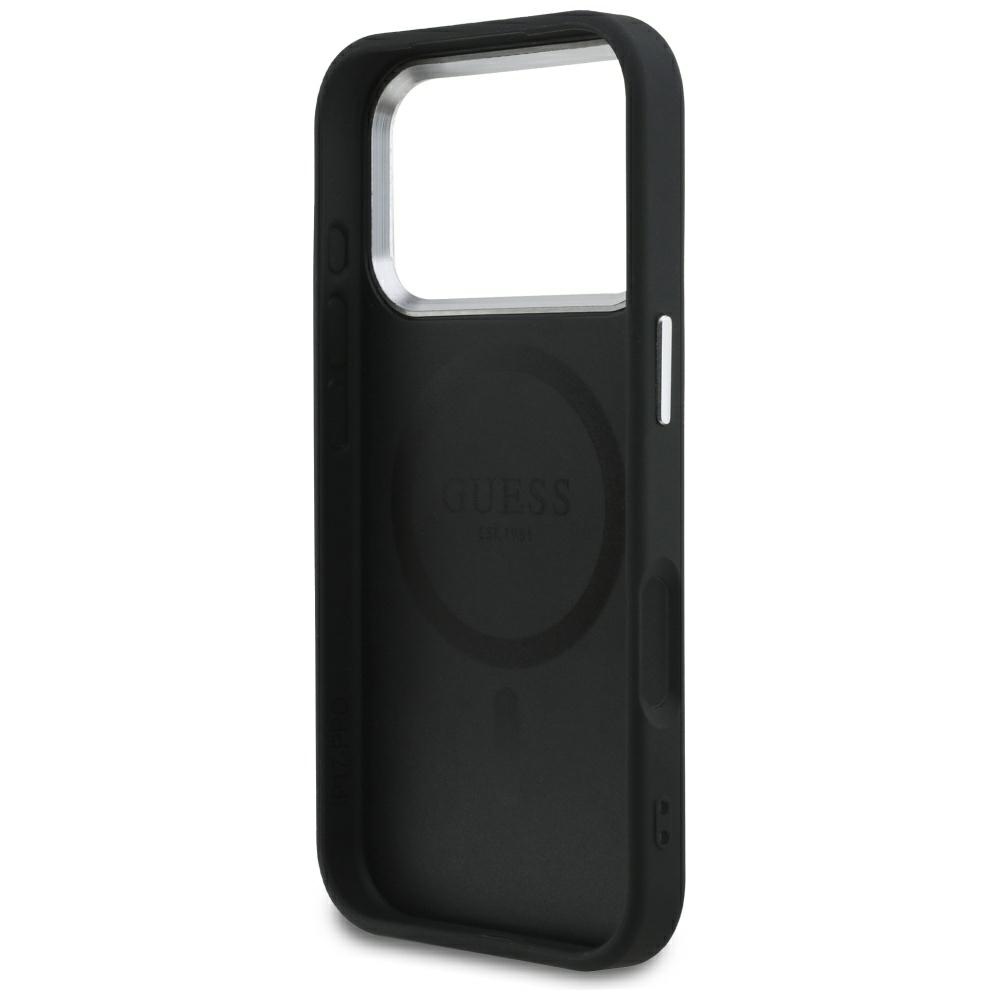 iTok webáruház - Guess Guess Classic Logo MagSafe tok iPhone 17 Pro készülékhez (fekete) 7 Guess Classic Logo MagSafe Case for iPhone 17 Pro (fekete)