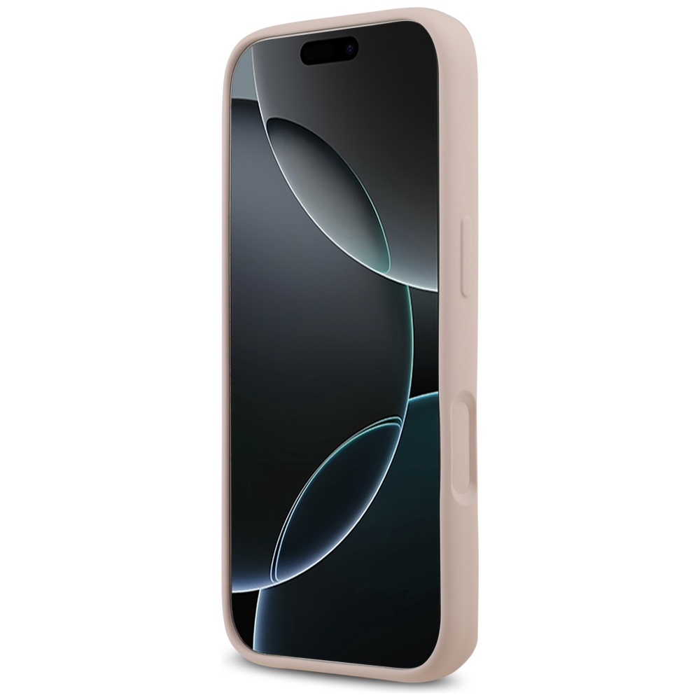 iTok webáruház - Guess Guess Big 4G Script szilikon tok iPhone 17 Pro-hoz (rózsaszín) 5 Guess Silicone Big 4G Script Case for iPhone 17 Pro (rózsaszín)