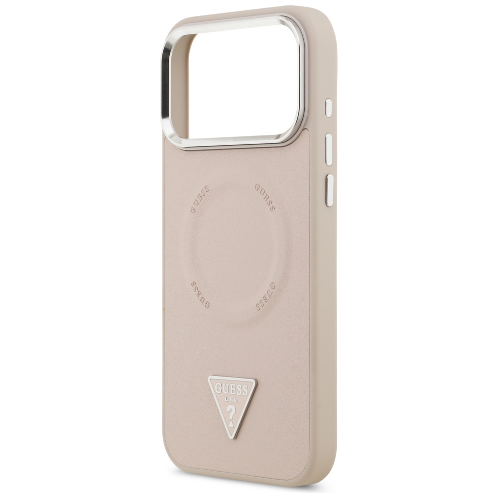 iTok webáruház - Guess Guess Triangle Logo MagSafe tok iPhone 17 Pro készülékhez (rózsaszín) 6 Guess Triangle Logo MagSafe case for iPhone 17 Pro (rózsaszín)
