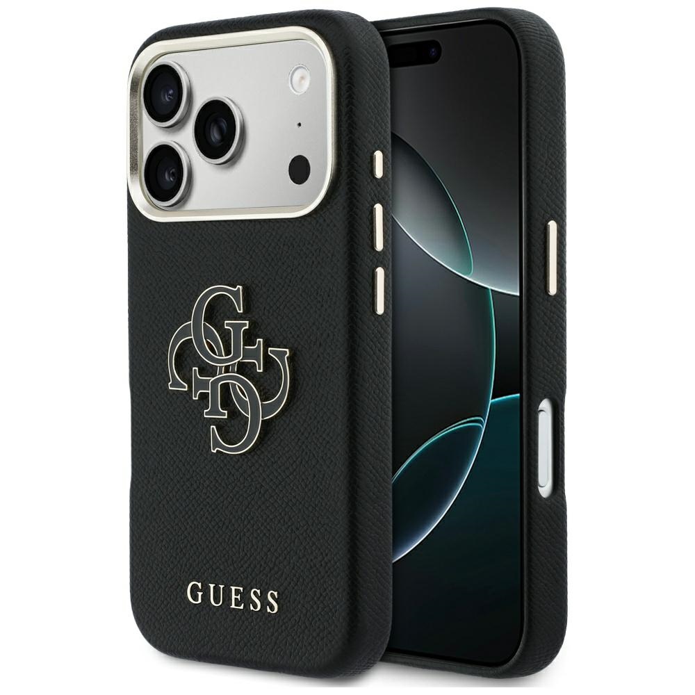 iTok webáruház - Guess Guess FW Resin Logo tok iPhone 17 Pro (fekete) 1 Guess FW Resin Logo Case for iPhone 17 Pro (fekete)