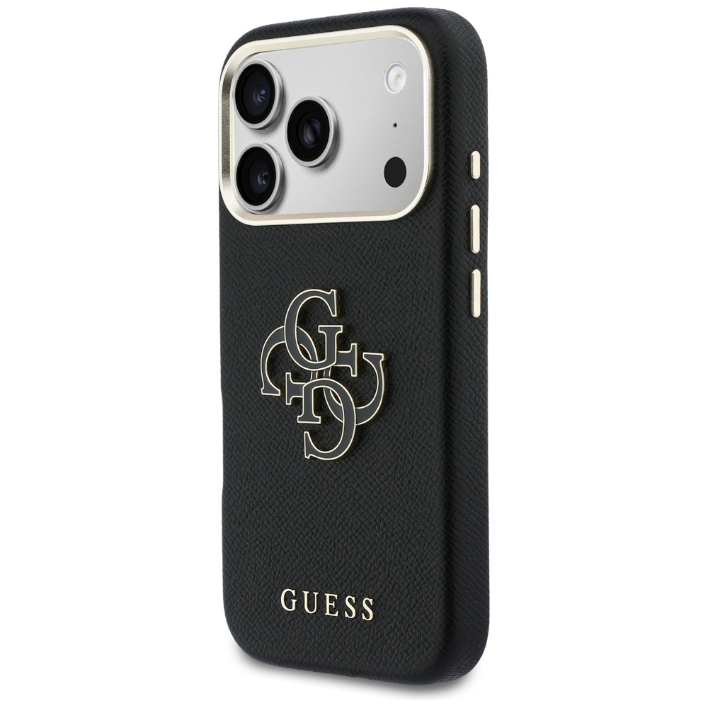 iTok webáruház - Guess Guess FW Resin Logo tok iPhone 17 Pro (fekete) 2 Guess FW Resin Logo Case for iPhone 17 Pro (fekete)