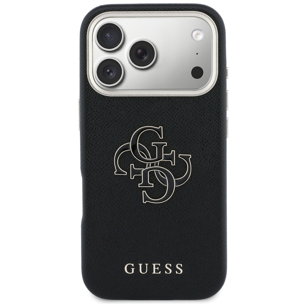 iTok webáruház - Guess Guess FW Resin Logo tok iPhone 17 Pro (fekete) 3 Guess FW Resin Logo Case for iPhone 17 Pro (fekete)