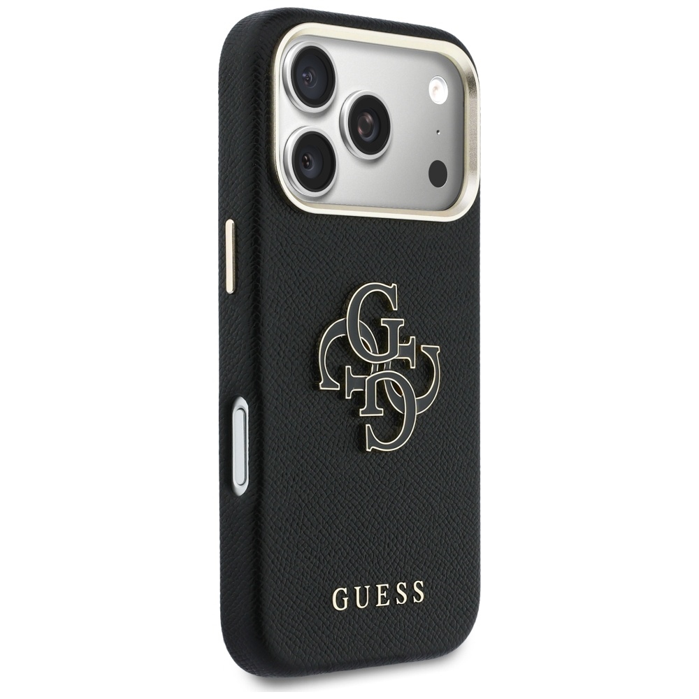 iTok webáruház - Guess Guess FW Resin Logo tok iPhone 17 Pro (fekete) 4 Guess FW Resin Logo Case for iPhone 17 Pro (fekete)