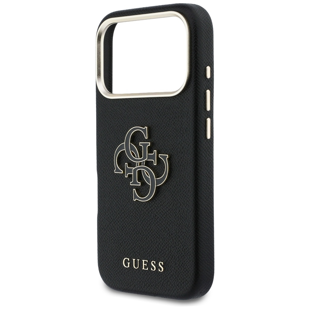 iTok webáruház - Guess Guess FW Resin Logo tok iPhone 17 Pro (fekete) 6 Guess FW Resin Logo Case for iPhone 17 Pro (fekete)