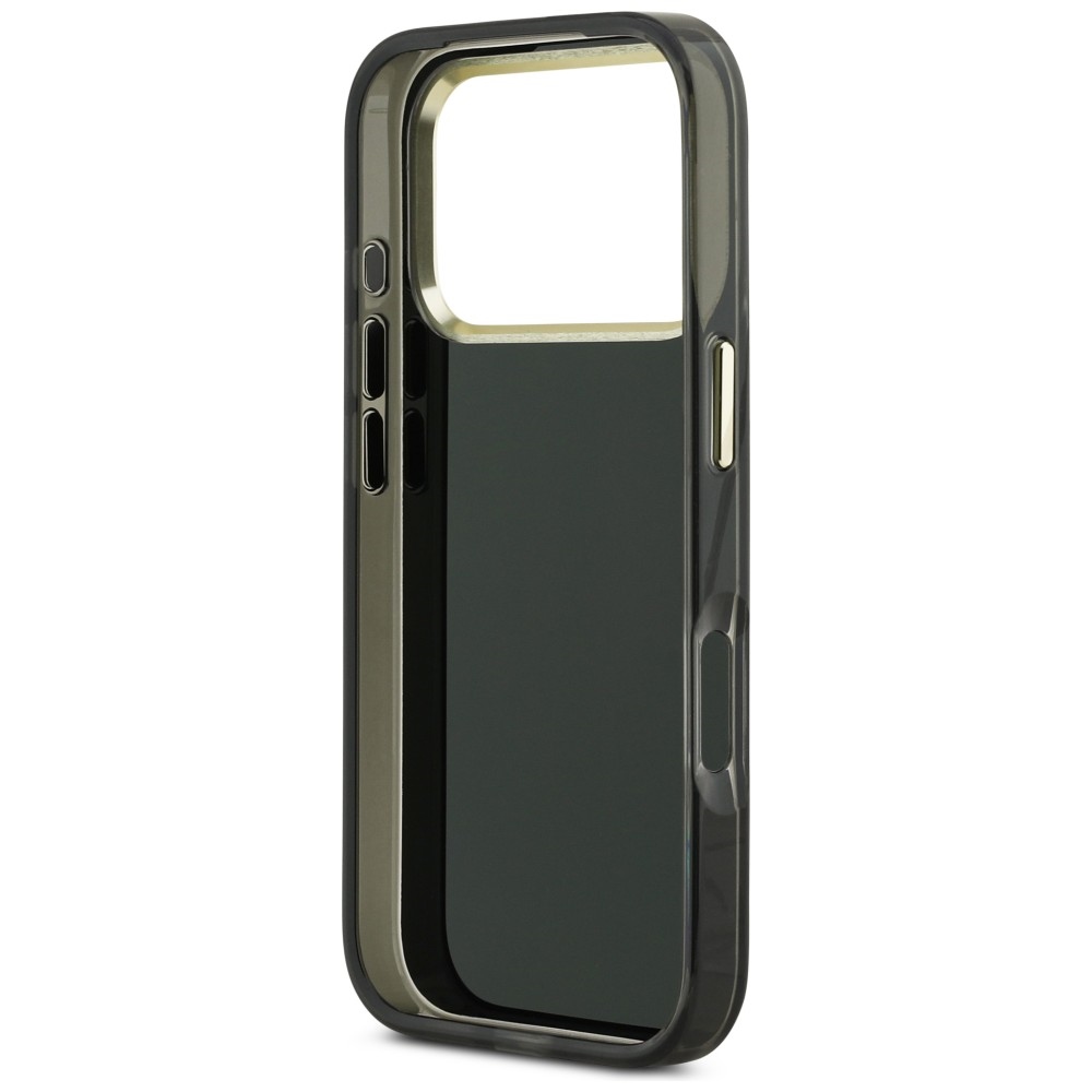 iTok webáruház - Guess Guess IML 4G Script Metal tok iPhone 17 Pro készülékhez (fekete) 7 Guess IML 4G Script Metal case for iPhone 17 Pro (fekete)