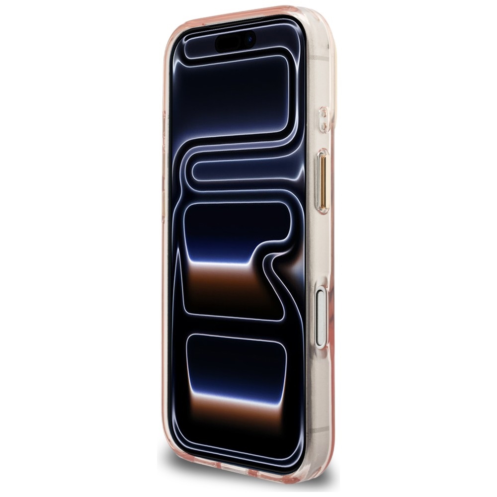 iTok webáruház - Guess Guess IML Script Metal MagSafe tok iPhone 17 Pro készülékhez (rózsaszín) 5 Guess IML Script Metal MagSafe Case for iPhone 17 Pro (rózsaszín)