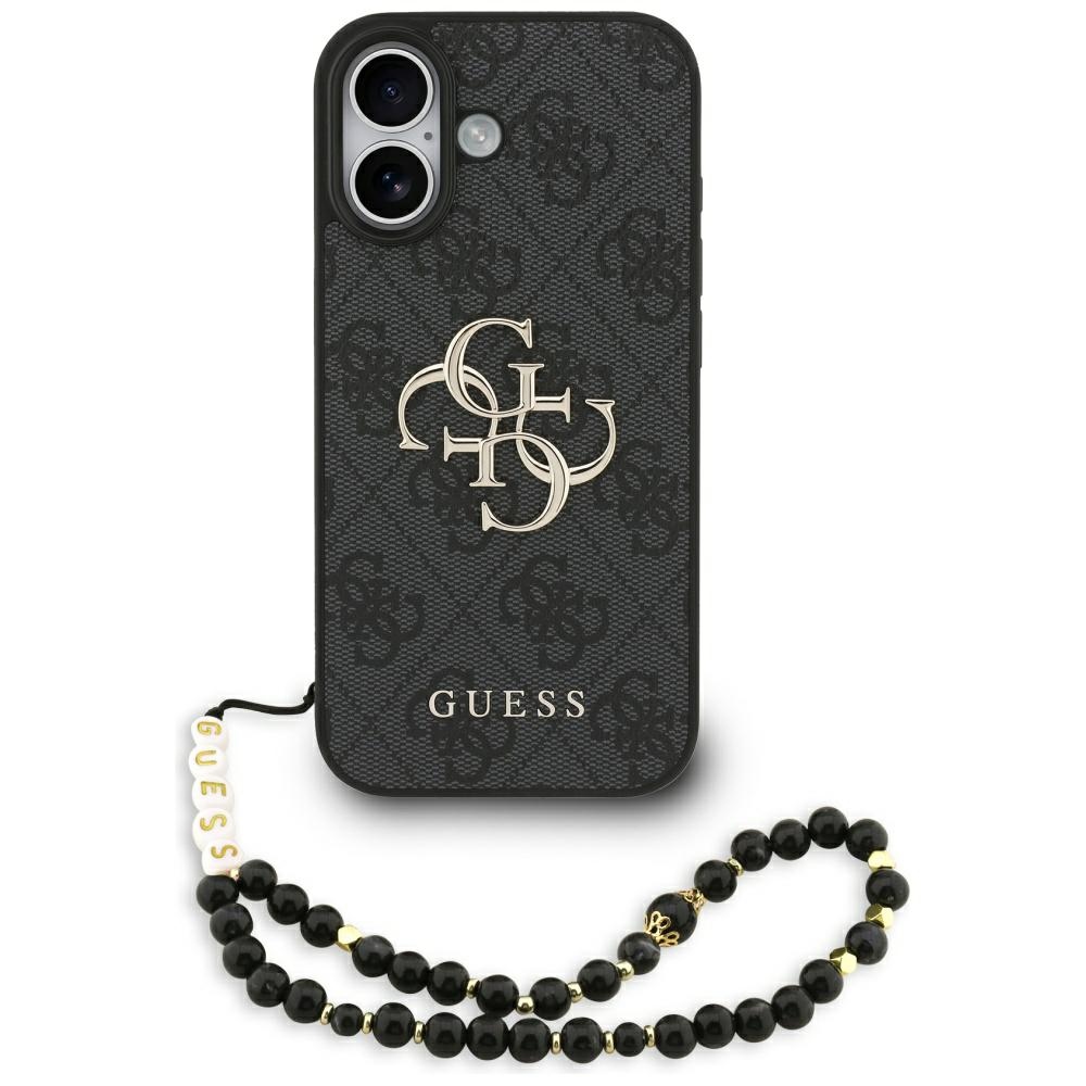 iTok webáruház - Guess Guess 4G Strap 4G Classic Logo tok iPhone 17 készülékhez (fekete) 1 Guess 4G Strap 4G Classic Logo Case for iPhone 17 (fekete)