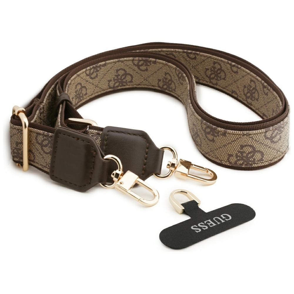 iTok webáruház - Guess Guess 4G Strass Logo & Big Strap Metal Buttons MagSafe tok iPhone 17 (barna) 8 Guess 4G Strass Logo & Big Strap Metal Buttons MagSafe Case for iPhone 17 (barna)