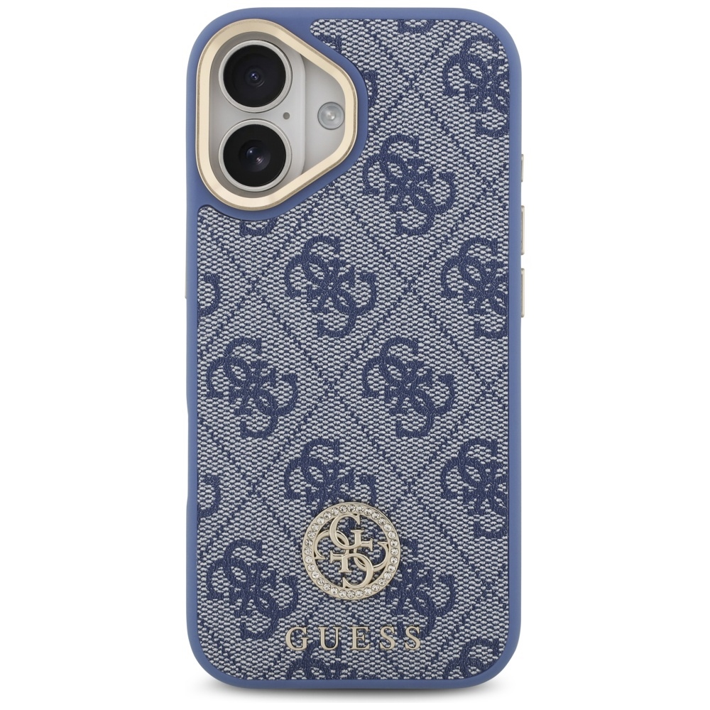 iTok webáruház - Guess Guess 4G Strass Logo & Big Strap Metal Buttons MagSafe tok iPhone 17 (kék) 3 Guess 4G Strass Logo & Big Strap Metal Buttons MagSafe Case for iPhone 17 (kék)