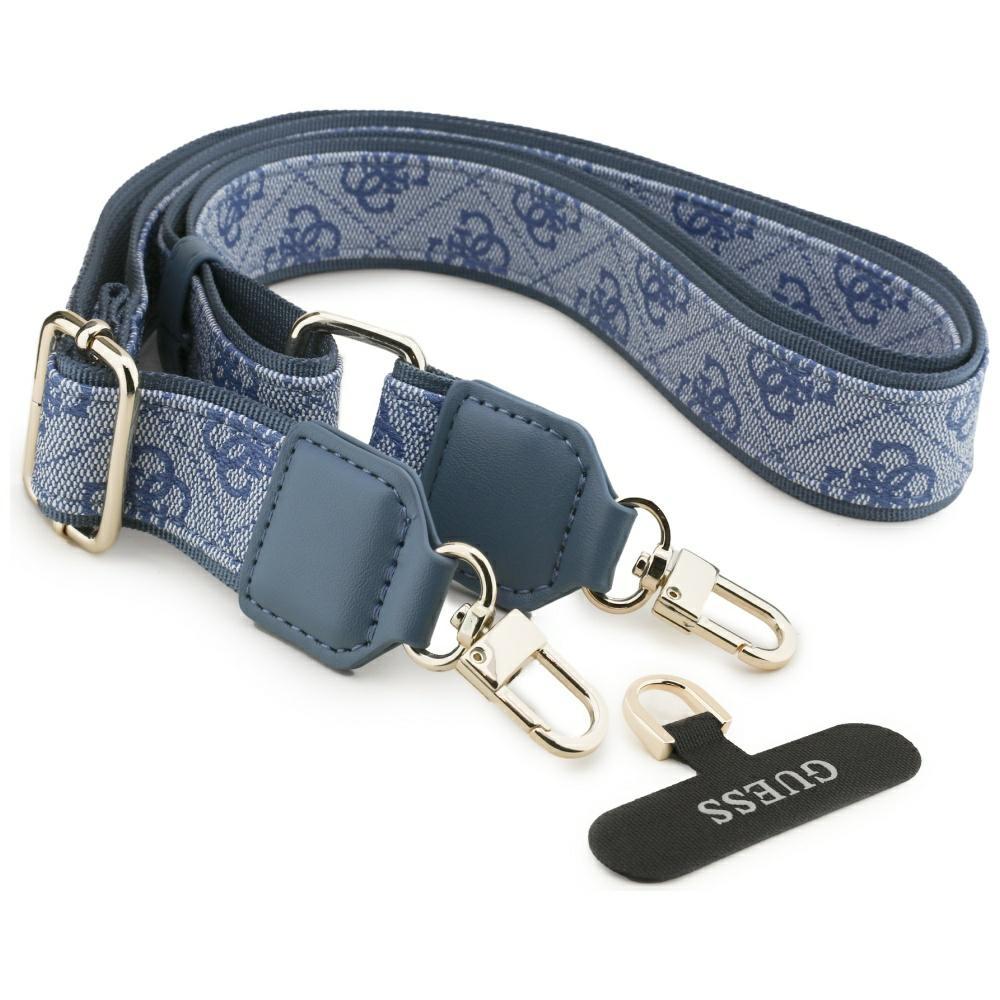 iTok webáruház - Guess Guess 4G Strass Logo & Big Strap Metal Buttons MagSafe tok iPhone 17 (kék) 8 Guess 4G Strass Logo & Big Strap Metal Buttons MagSafe Case for iPhone 17 (kék)