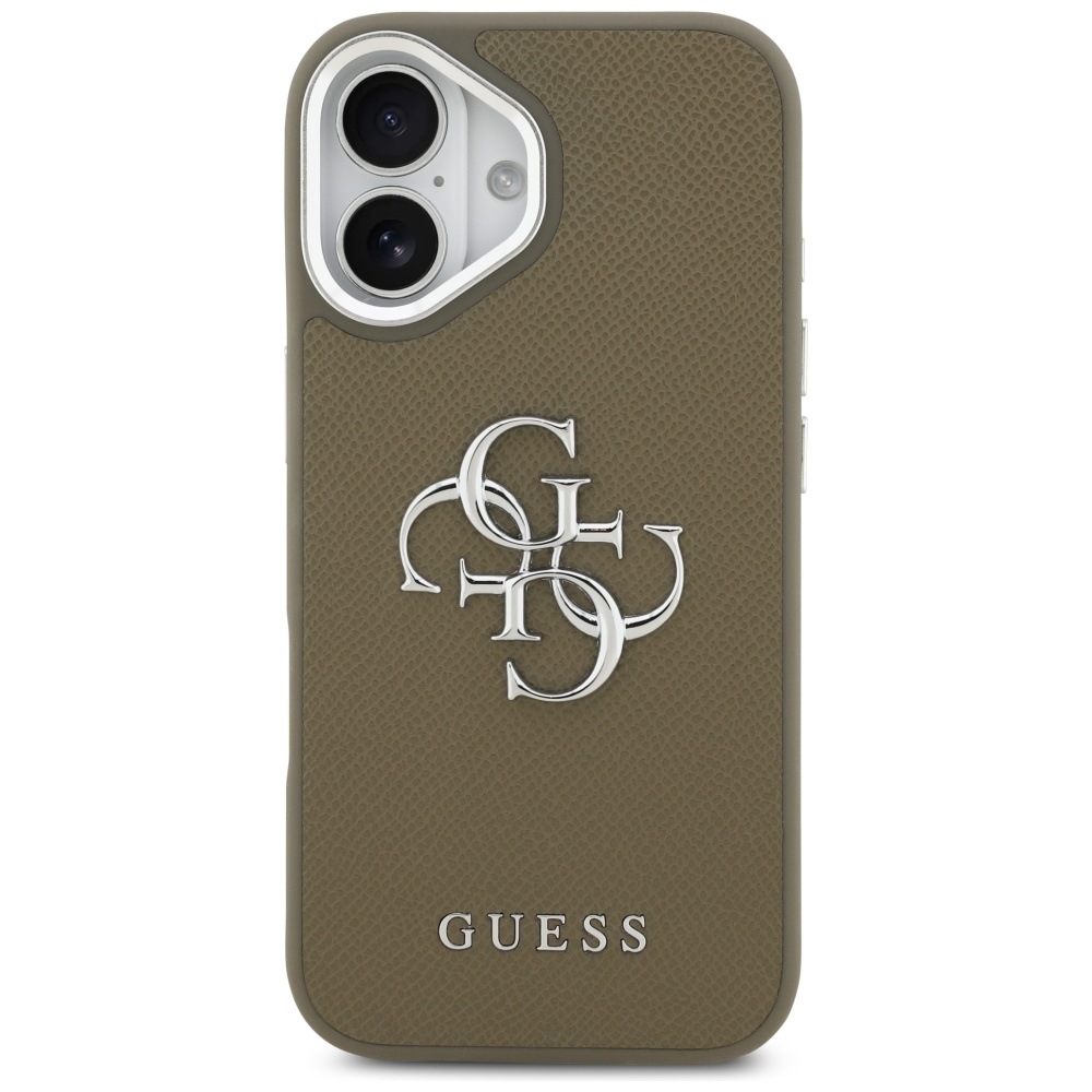 iTok webáruház - Guess Guess Grained Big 4G Classic Logo iPhone 17 tok (barna) 3 Guess Grained Big 4G Classic Logo iPhone 17 Case (barna)
