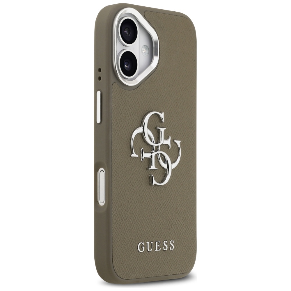 iTok webáruház - Guess Guess Grained Big 4G Classic Logo iPhone 17 tok (barna) 4 Guess Grained Big 4G Classic Logo iPhone 17 Case (barna)