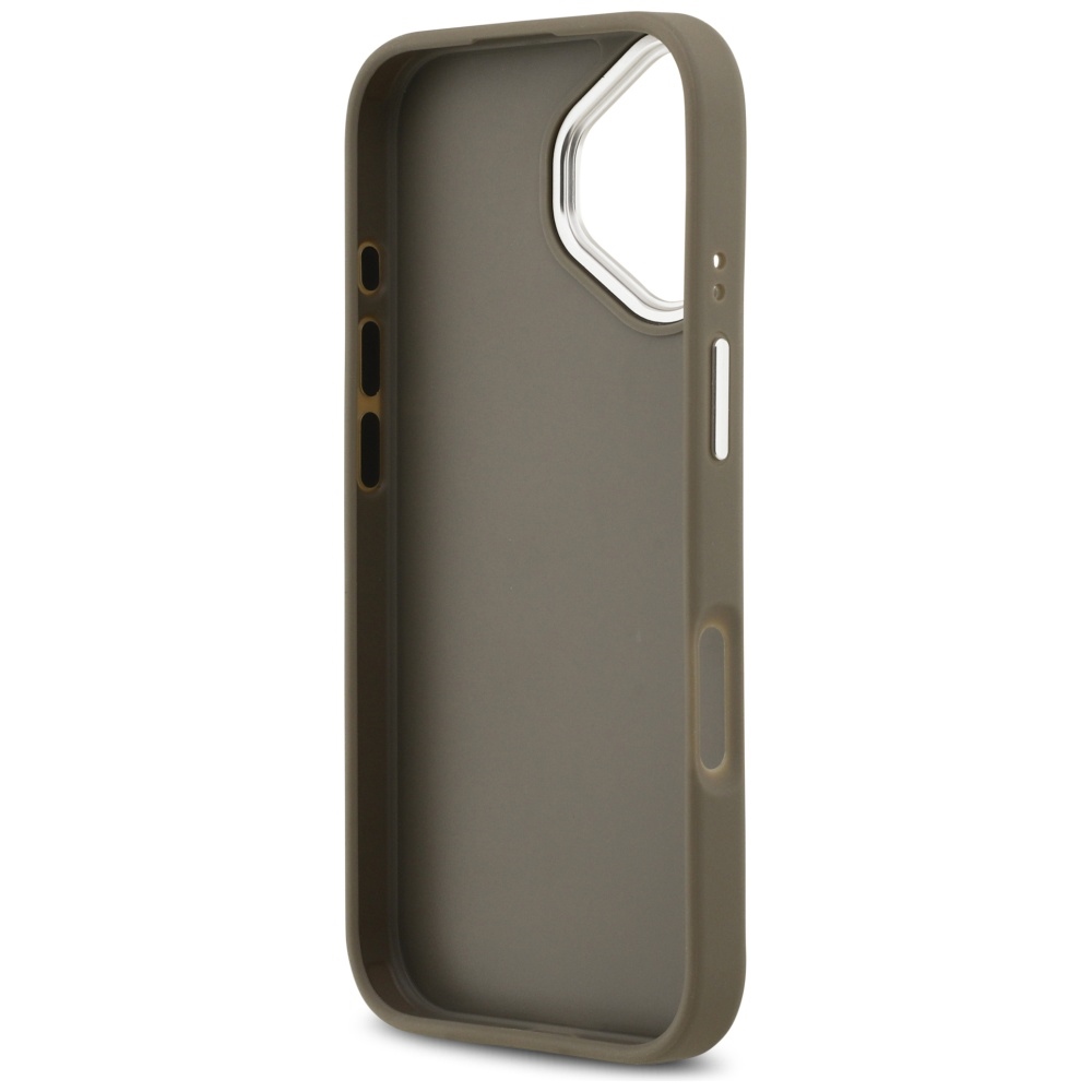 iTok webáruház - Guess Guess Grained Big 4G Classic Logo iPhone 17 tok (barna) 7 Guess Grained Big 4G Classic Logo iPhone 17 Case (barna)