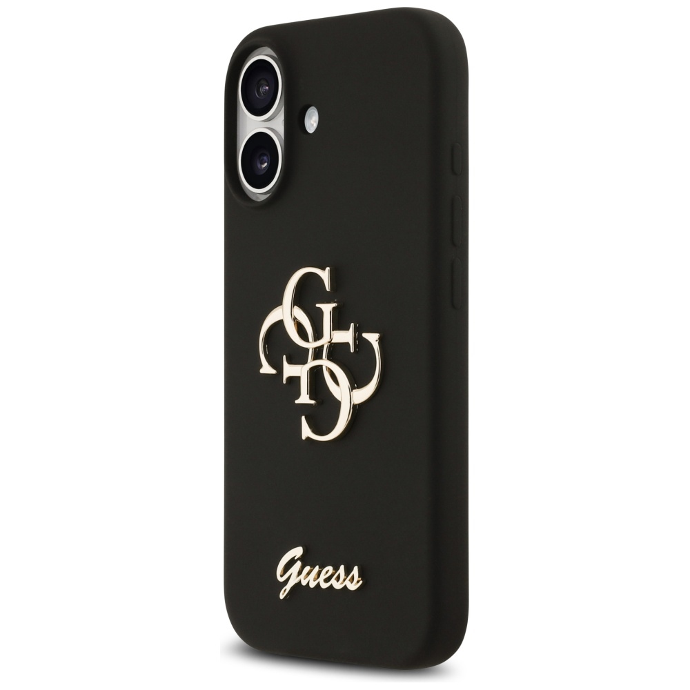 iTok webáruház - Guess Guess Silicone Big 4G Script szilikon tok iPhone 17 készülékhez (fekete) 2 Guess Silicone Big 4G Script Case for iPhone 17 (fekete)