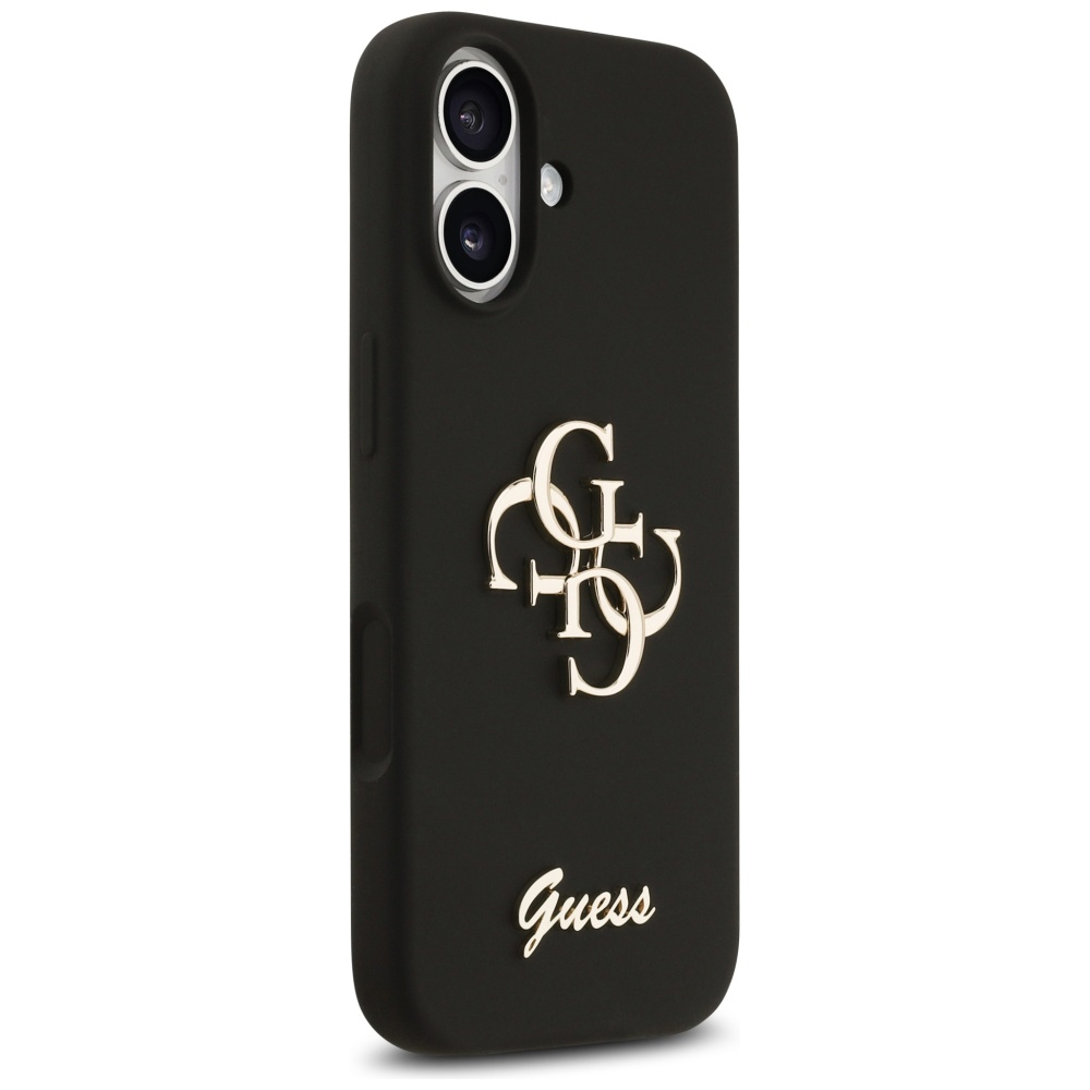 iTok webáruház - Guess Guess Silicone Big 4G Script szilikon tok iPhone 17 készülékhez (fekete) 4 Guess Silicone Big 4G Script Case for iPhone 17 (fekete)