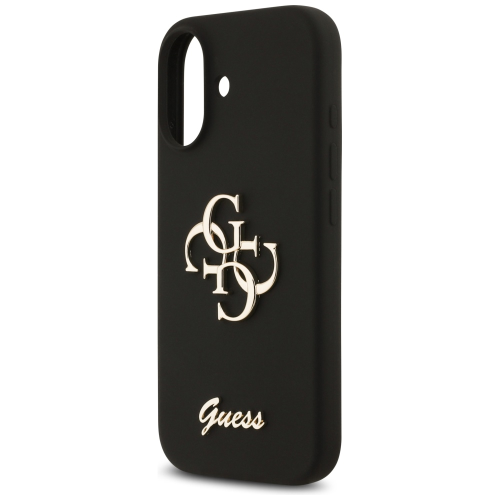 iTok webáruház - Guess Guess Silicone Big 4G Script szilikon tok iPhone 17 készülékhez (fekete) 6 Guess Silicone Big 4G Script Case for iPhone 17 (fekete)