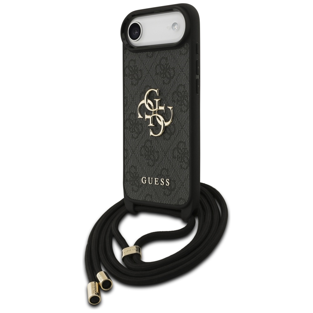 iTok webáruház - Guess Guess 4G Big Logo Cord Stap Crossbody tok iPhone Airhez (fekete) 2 Guess 4G Big Logo Cord Stap Crossbody Case for iPhone Air (fekete)