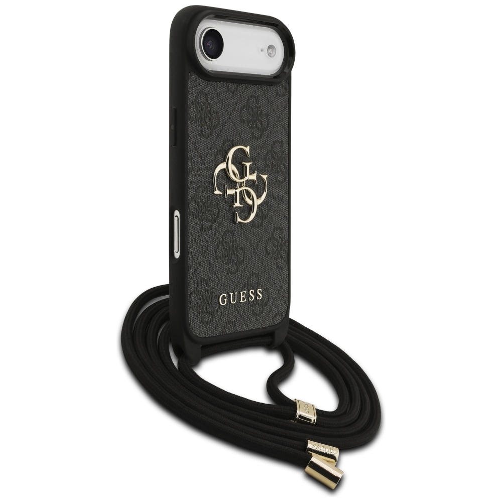 iTok webáruház - Guess Guess 4G Big Logo Cord Stap Crossbody tok iPhone Airhez (fekete) 3 Guess 4G Big Logo Cord Stap Crossbody Case for iPhone Air (fekete)
