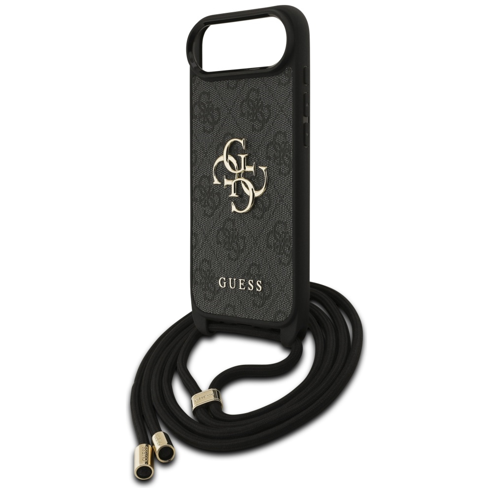 iTok webáruház - Guess Guess 4G Big Logo Cord Stap Crossbody tok iPhone Airhez (fekete) 5 Guess 4G Big Logo Cord Stap Crossbody Case for iPhone Air (fekete)