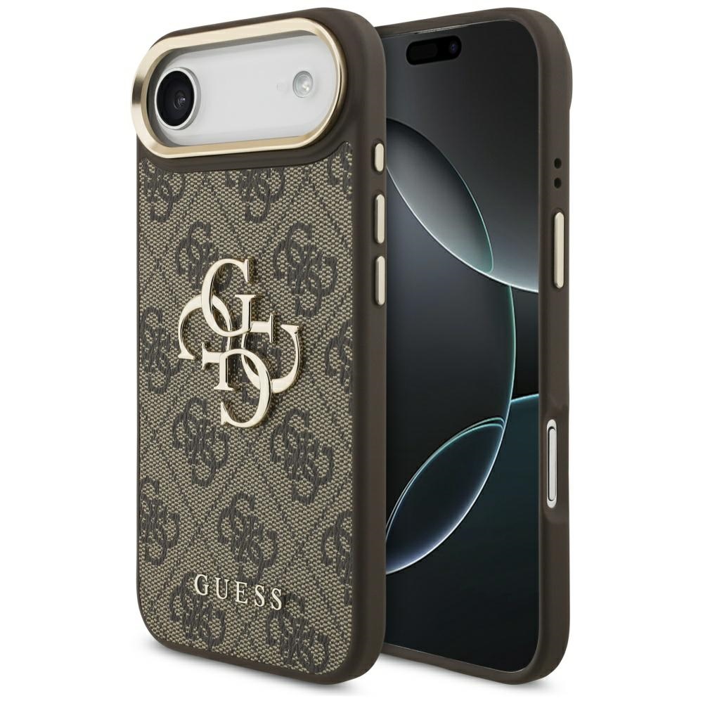 iTok webáruház - Guess Guess 4G Big 4G Classic Logo tok iPhone Airhez (barna és arany) 1 Guess 4G Big 4G Classic Logo Case for iPhone Air (barna és arany)