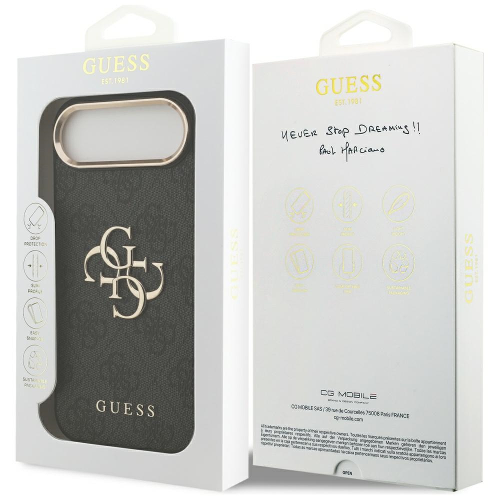 iTok webáruház - Guess Guess 4G Big 4G Classic Logo tok iPhone Air készülékhez (fekete és arany) 8 Guess 4G Big 4G Classic Logo Case for iPhone Air (fekete és arany)