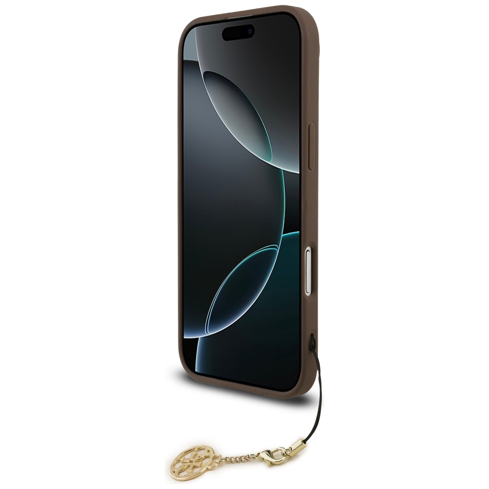 iTok webáruház - Guess Guess 4G Charms Collection MagSafe tok iPhone Airhez (barna) 4 Guess 4G Charms Collection MagSafe case for iPhone Air (barna)