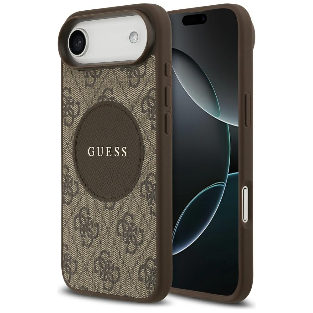 iTok webáruház - Guess Guess 4G Circle Classic Logo MagSafe tok iPhone Air készülékhez (barna) 1 Guess 4G Circle Classic Logo MagSafe case for iPhone Air (barna)