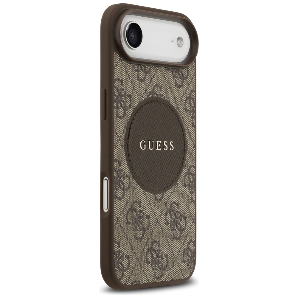 iTok webáruház - Guess Guess 4G Circle Classic Logo MagSafe tok iPhone Air készülékhez (barna) 4 Guess 4G Circle Classic Logo MagSafe case for iPhone Air (barna)