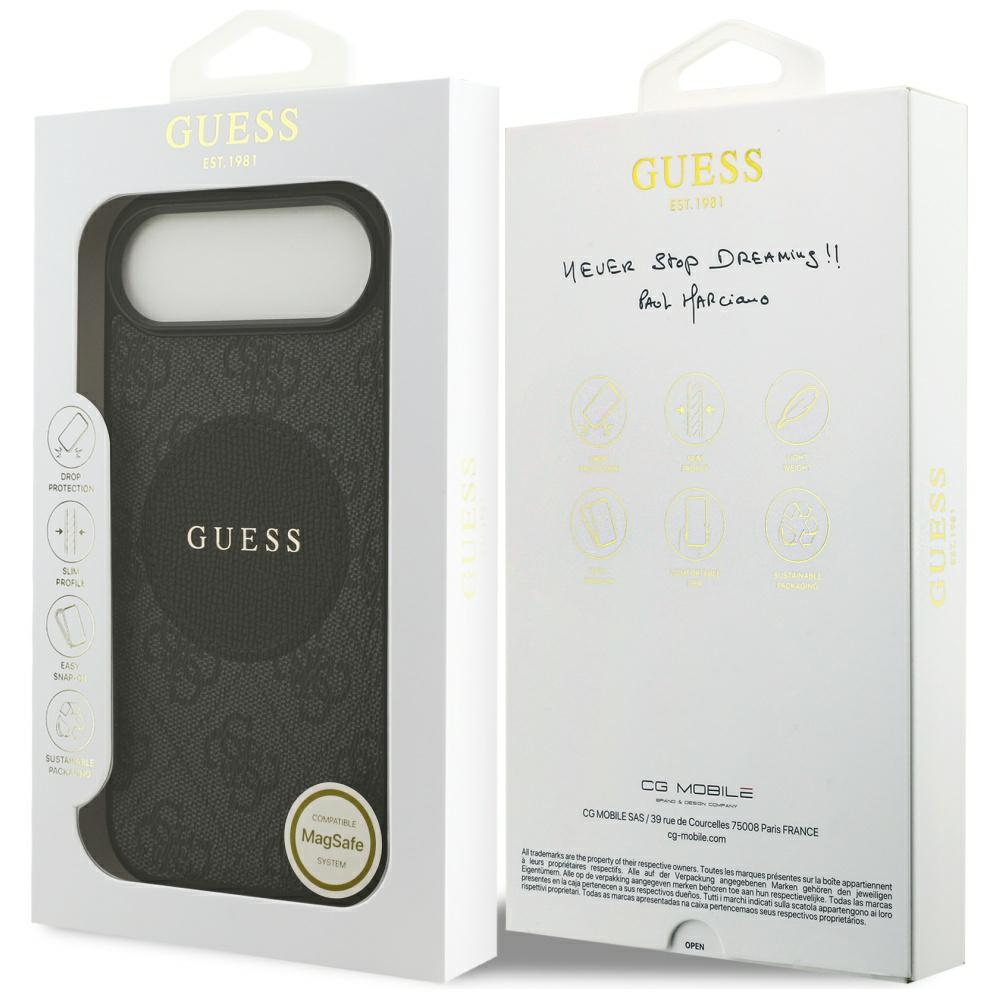 iTok webáruház - Guess Guess 4G Circle Classic Logo MagSafe tok iPhone Air készülékhez (fekete) 8 Guess 4G Circle Classic Logo MagSafe case for iPhone Air (fekete)