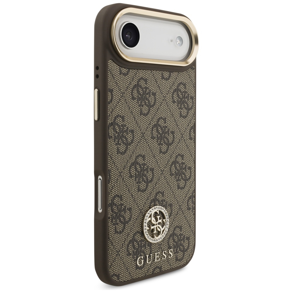 iTok webáruház - Guess Guess 4G Strass Logo MagSafe tok iPhone Air készülékhez (barna) 4 Guess 4G Strass Logo MagSafe Case for iPhone Air (barna)