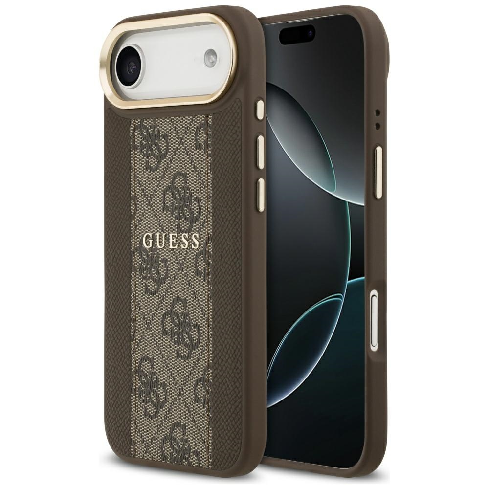 iTok webáruház - Guess Guess 4G Stripe MagSafe tok iPhone Airhez (barna) 1 Guess 4G Stripe MagSafe case for iPhone Air (barna)