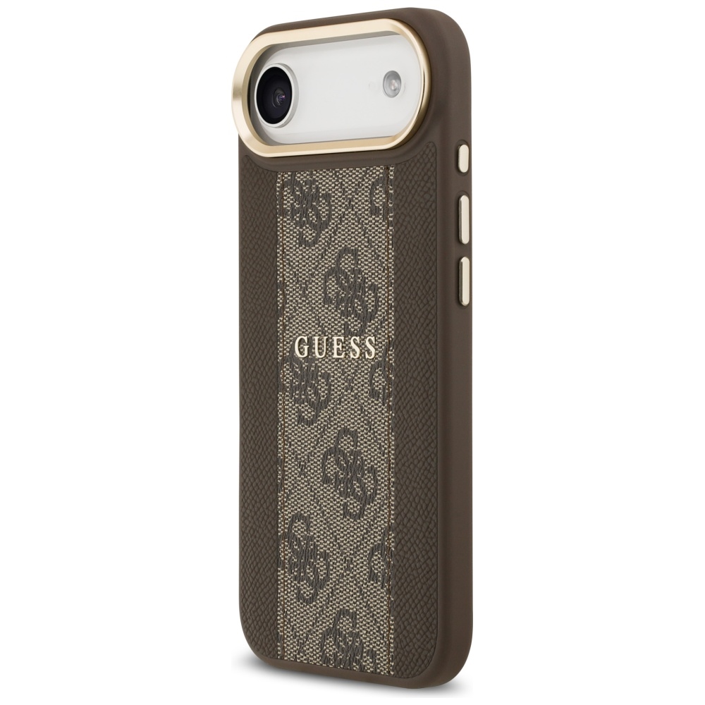iTok webáruház - Guess Guess 4G Stripe MagSafe tok iPhone Airhez (barna) 2 Guess 4G Stripe MagSafe case for iPhone Air (barna)