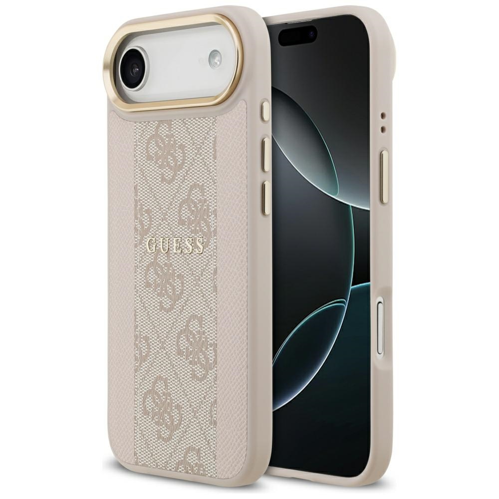 iTok webáruház - Guess Guess 4G Stripe MagSafe tok iPhone Air készülékhez (rózsaszín) 1 Guess 4G Stripe MagSafe Case for iPhone Air (rózsaszín)