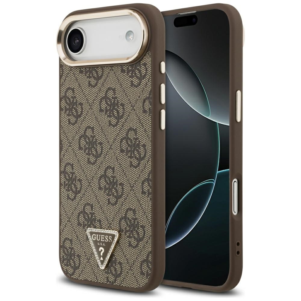 iTok webáruház - Guess Guess 4G Triangle Logo MagSafe tok iPhone Air készülékhez (arany) 1 Guess 4G Triangle Logo MagSafe Case for iPhone Air Brown (arany)