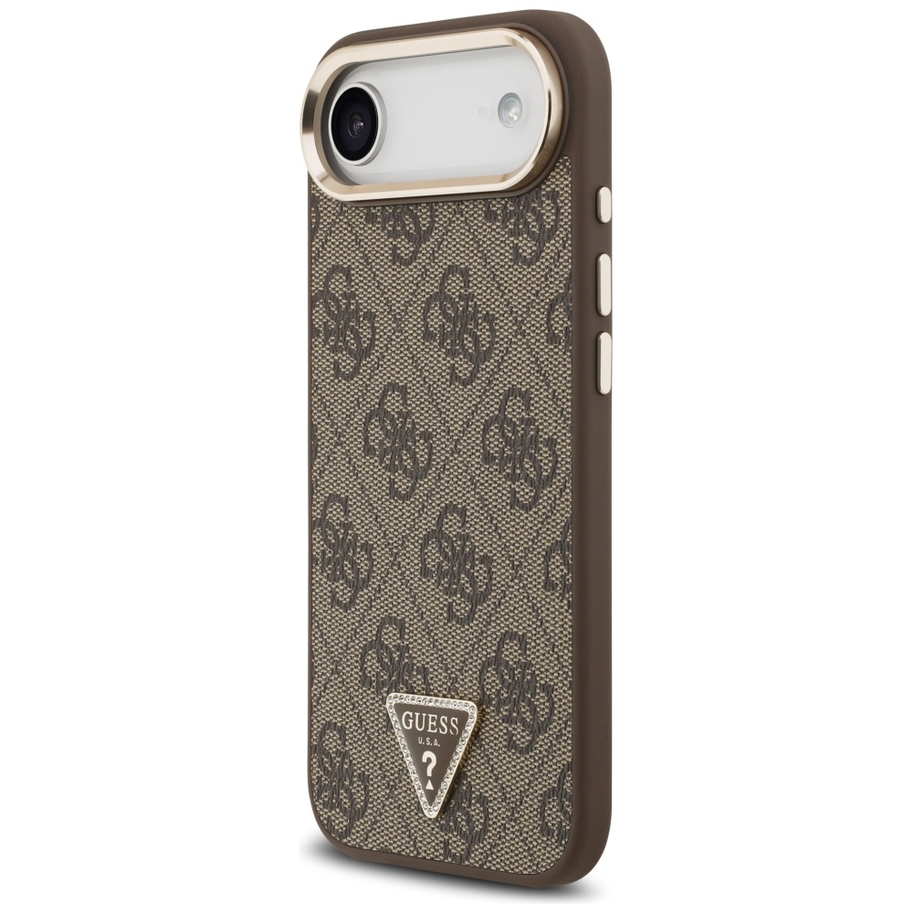 iTok webáruház - Guess Guess 4G Triangle Logo MagSafe tok iPhone Air készülékhez (arany) 2 Guess 4G Triangle Logo MagSafe Case for iPhone Air Brown (arany)