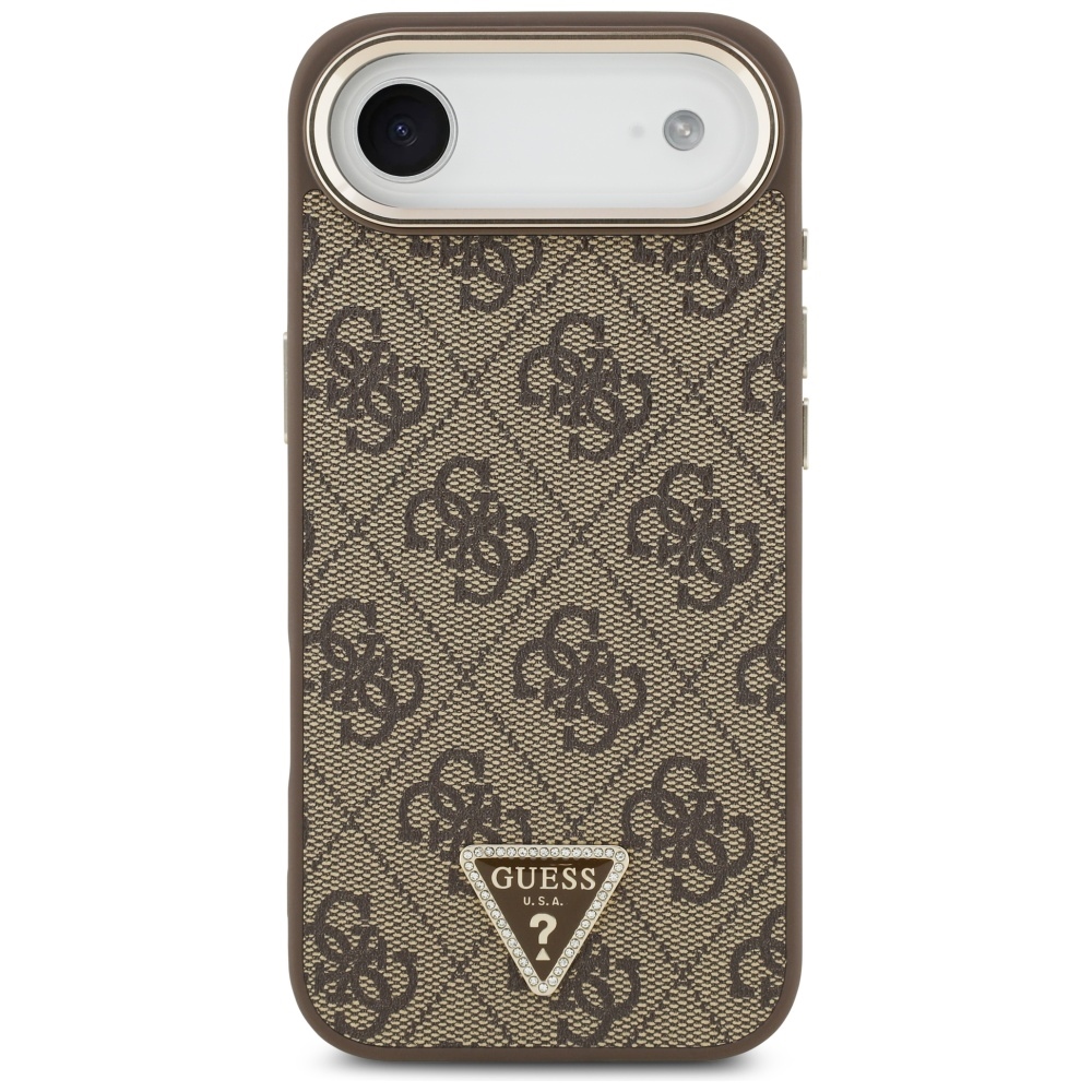 iTok webáruház - Guess Guess 4G Triangle Logo MagSafe tok iPhone Air készülékhez (arany) 3 Guess 4G Triangle Logo MagSafe Case for iPhone Air Brown (arany)