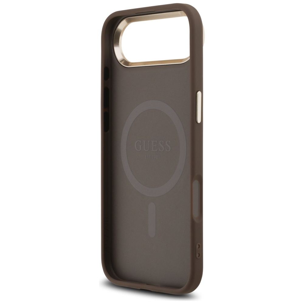 iTok webáruház - Guess Guess 4G Triangle Logo MagSafe tok iPhone Air készülékhez (arany) 7 Guess 4G Triangle Logo MagSafe Case for iPhone Air Brown (arany)