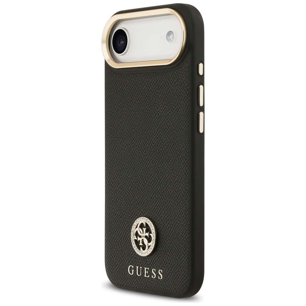 iTok webáruház - Guess Guess Grained Strass Logo MagSafe tok iPhone Air készülékhez (fekete) 2 Guess Grained Strass Logo MagSafe case for iPhone Air (fekete)
