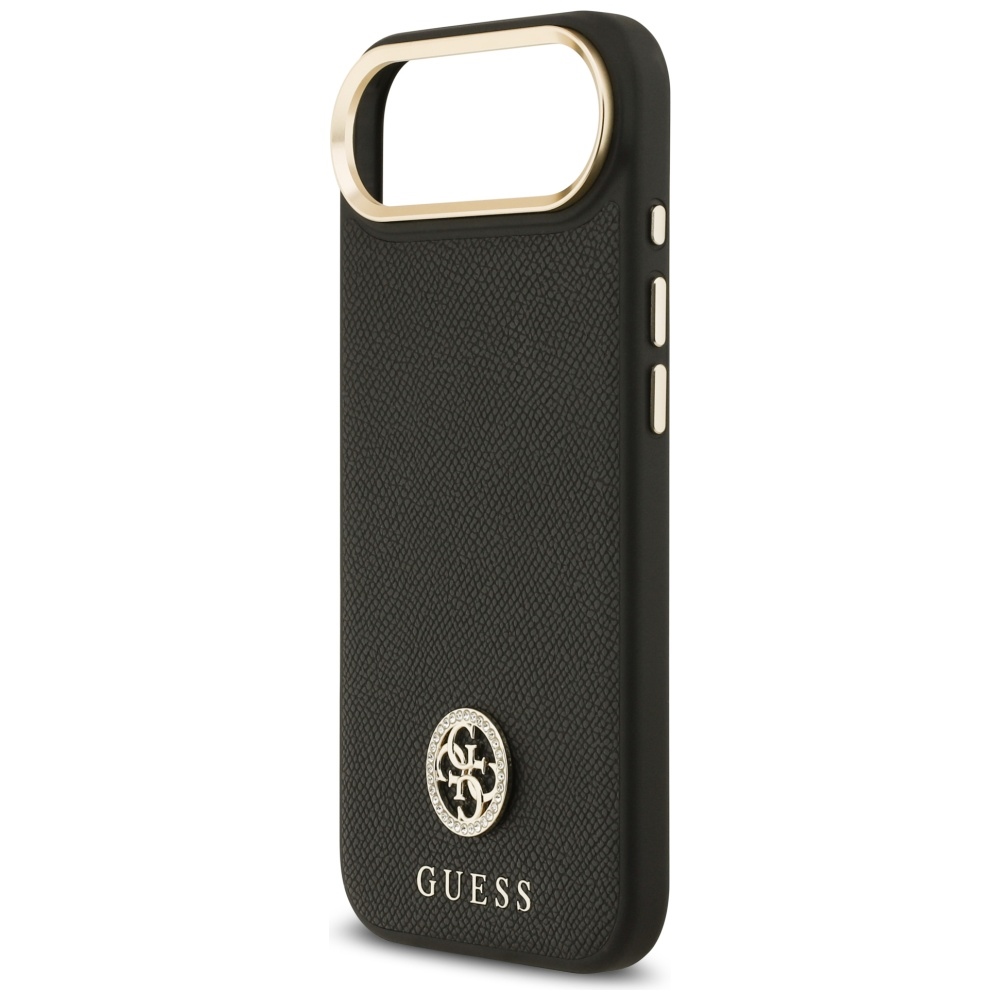 iTok webáruház - Guess Guess Grained Strass Logo MagSafe tok iPhone Air készülékhez (fekete) 6 Guess Grained Strass Logo MagSafe case for iPhone Air (fekete)