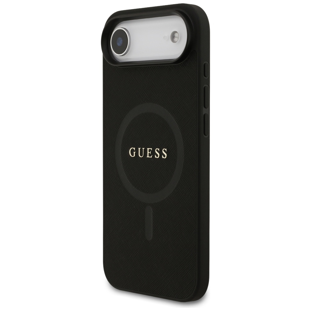iTok webáruház - Guess Guess Saffiano Classic Logo MagSafe tok iPhone Air készülékhez (fekete) 2 Guess Saffiano Classic Logo MagSafe case for iPhone Air (fekete)
