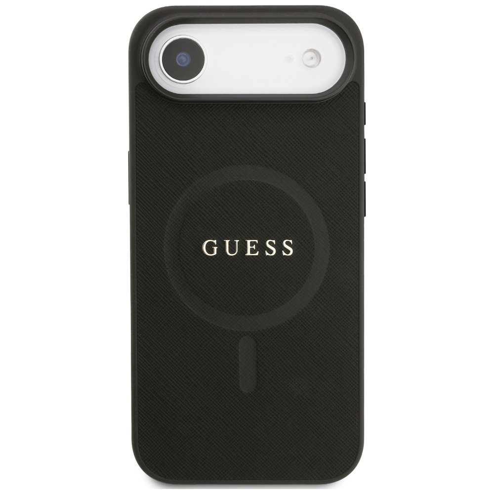 iTok webáruház - Guess Guess Saffiano Classic Logo MagSafe tok iPhone Air készülékhez (fekete) 3 Guess Saffiano Classic Logo MagSafe case for iPhone Air (fekete)