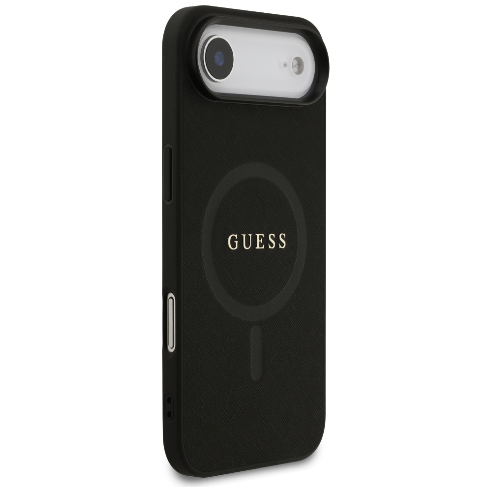 iTok webáruház - Guess Guess Saffiano Classic Logo MagSafe tok iPhone Air készülékhez (fekete) 4 Guess Saffiano Classic Logo MagSafe case for iPhone Air (fekete)