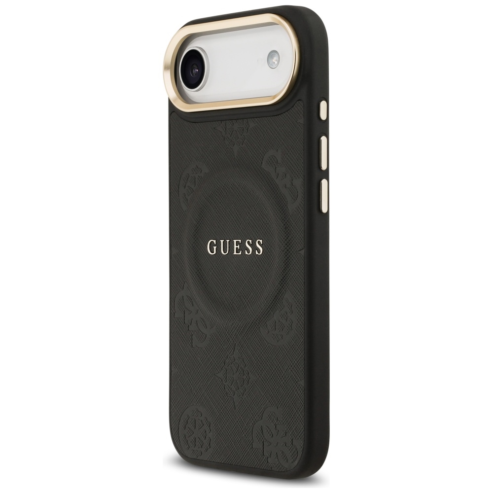 iTok webáruház - Guess Guess Peony Hot Stamp MagSafe tok iPhone Air készülékhez (fekete) 2 Guess Peony Hot Stamp MagSafe Case for iPhone Air (fekete)