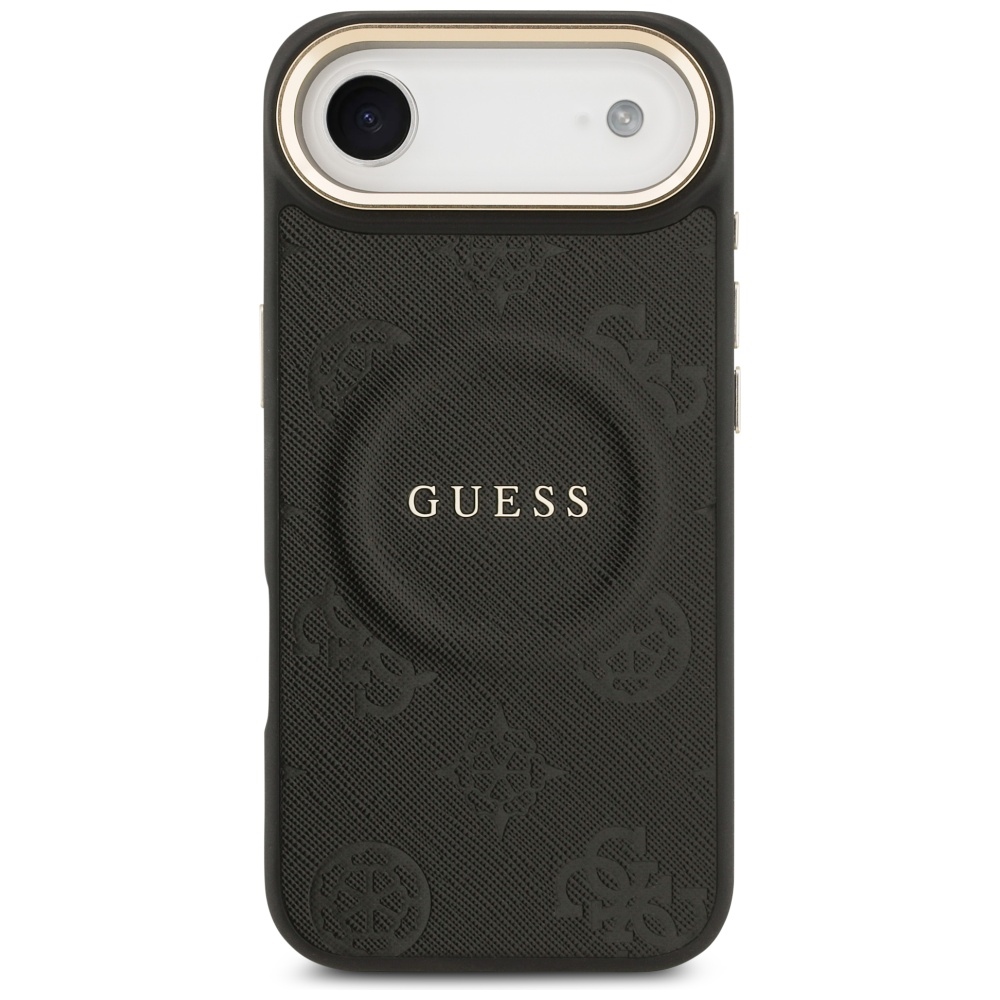 iTok webáruház - Guess Guess Peony Hot Stamp MagSafe tok iPhone Air készülékhez (fekete) 3 Guess Peony Hot Stamp MagSafe Case for iPhone Air (fekete)